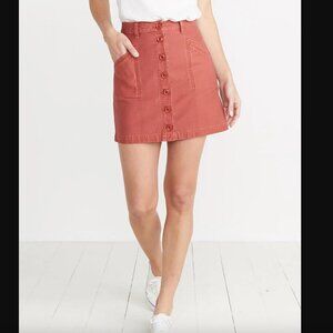 Marine Layer Brick Red Avery Mini Skirt 4
